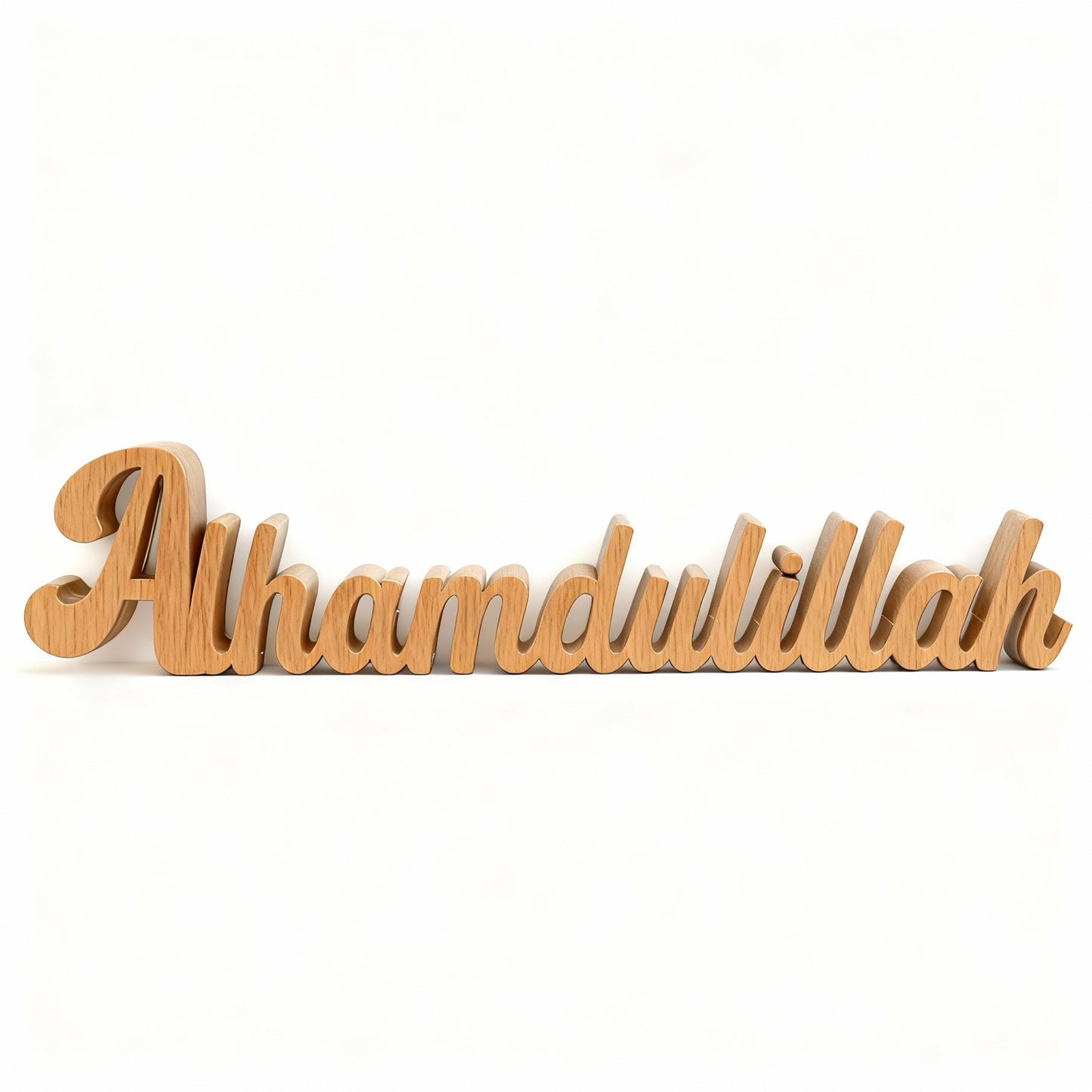 Ecriture Alhamdulillah – Calligraphie islamique en bois